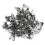 100Pcs Tray Earring Clips Metal Spring Flat Back Ear Stud Jewelry Making Accessories 14