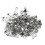 100Pcs Tray Earring Clips Metal Spring Flat Back Ear Stud Jewelry Making Accessories 2
