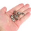 100Pcs Tray Earring Clips Metal Spring Flat Back Ear Stud Jewelry Making Accessories 3