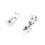 100Pcs Tray Earring Clips Metal Spring Flat Back Ear Stud Jewelry Making Accessories 12