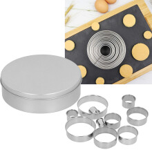 12 pièces, ensemble de matrices de découpe rondes en acier inoxydable, Ø2,8–11,5 cm