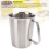 Gobelet gradué SUS304 de 1500 ml, bec verseur, argenté 7