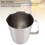 Gobelet gradué SUS304 de 1500 ml, bec verseur, argenté 9