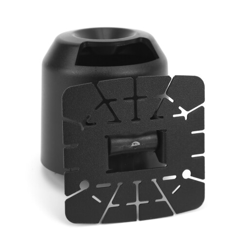 Support de compteur universel noir 55 mm et porte-gobelet 2