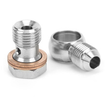 Kit di bulloni banjo turbo 315-02101-026 16 mm 6AN argento