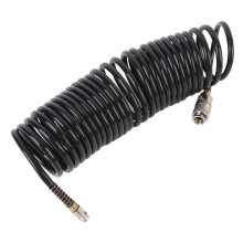 Tuyau d'air spiralé Ø intérieur 1/4 po 16,4 pieds PE-Cu anti-torsion