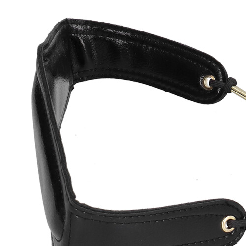 Lanière de cou pour saxophone en cuir PU, réglable, noire. 2