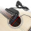 Guitar Pickup 6String Clipon HoleFree Sound Hole Stringed Instrument Volume Collection(Black ) 15