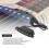 Guitar Pickup 6String Clipon HoleFree Sound Hole Stringed Instrument Volume Collection(Black ) 3