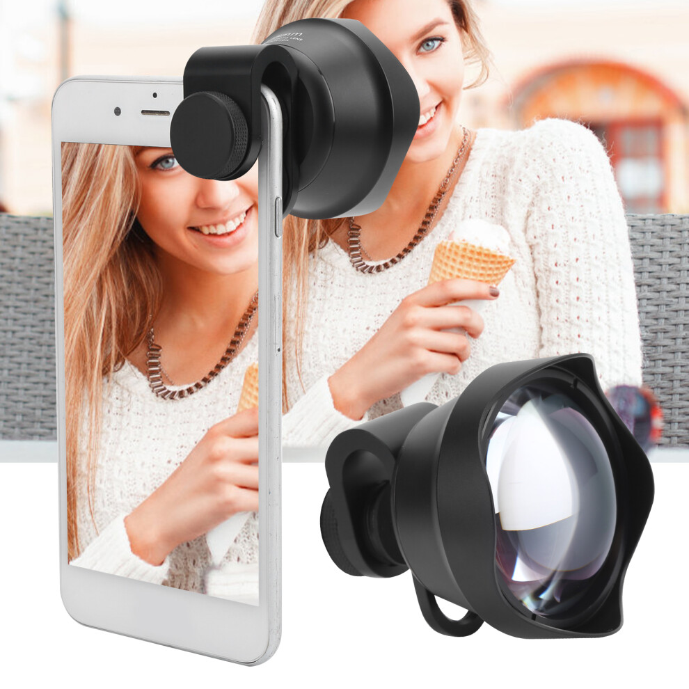 105mm Phone Telephoto Portrait Lens External Aspherical Portrait Lens for Phones/IOS Pad