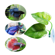 Lit de feuilles artificielles - Décor Betta Sucker 5.8x4.6cm