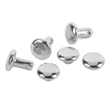 500 set di rivetti a cappuccio doppi da 5x5 mm in acciaio inossidabile