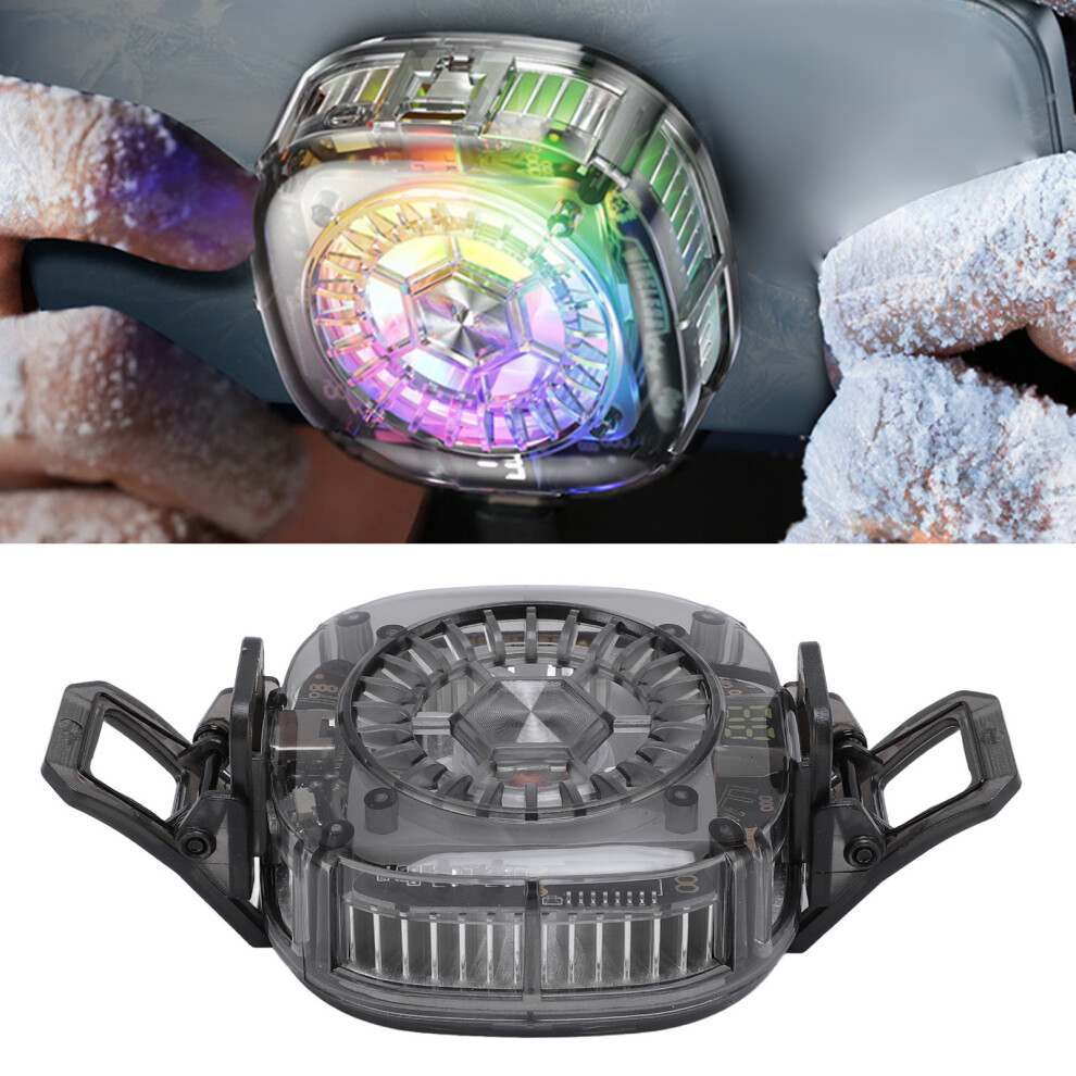 Magnetic Phone Cooler 5000rpm Semiconductor Radiator with Temperature Display 3 Gears Adjustable for Smartphone Tablet