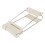 Clip pour plat chaud, ivoire blanc, réglable 16