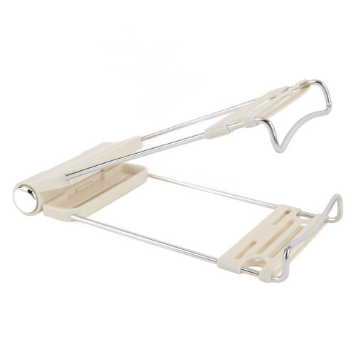 Clip pour plat chaud, ivoire blanc, réglable