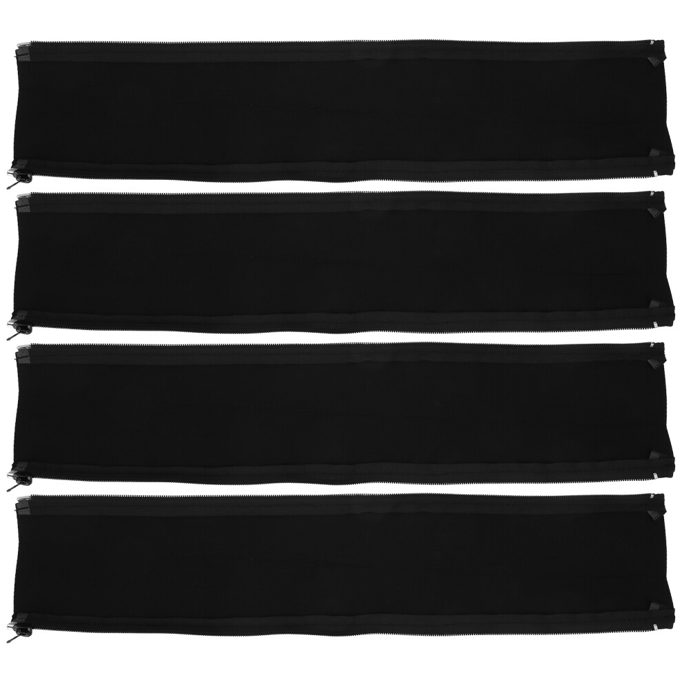 4Pcs Cord Organizer Management Sleeve Cable Cover With Zipper Protective Wrap With Ties 5051322815334