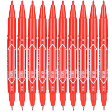 Set de marqueurs QuickDry à double pointe rouge 13,9 cm 10 pièces