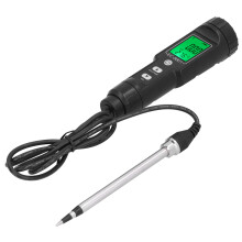 Soil EC Temperature Tester with Backlight Portable Conductivity Meter Hydroponics Agriculture