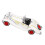 Modèle de voiture décapotable à l’échelle 1:32, 13,3  4,1 cm, blanc 16