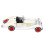 Modèle de voiture décapotable à l’échelle 1:32, 13,3  4,1 cm, blanc 15