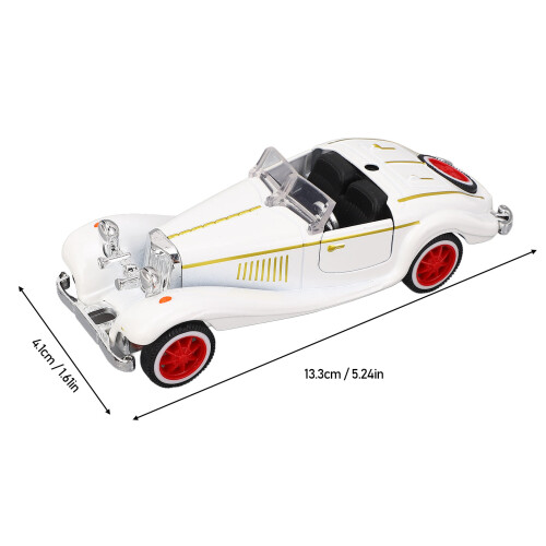 Modèle de voiture décapotable à l’échelle 1:32, 13,3  4,1 cm, blanc 1