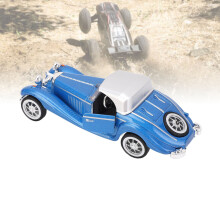 Modèle de voiture classique en alliage moulé bleu 13,3x4,1 cm