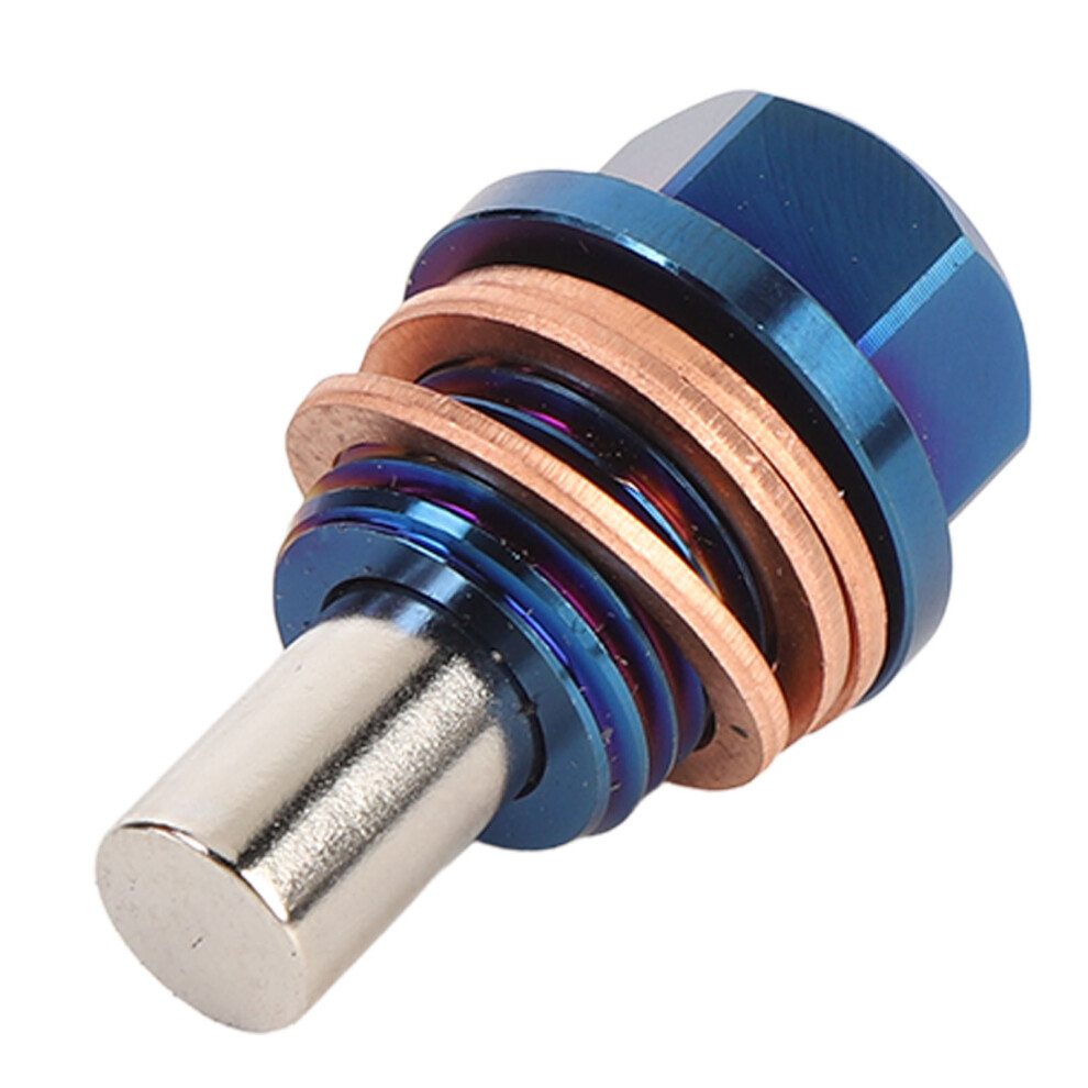 Magnetic Oil Drain Plug M14 X 1.5 Ti Alloy Engine Oil Sump Drain Nut Bolt With 3 Gaskets For Vehicle 8331322818243