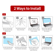 Blue Light Blocking Screen Protector 2 Sides Optional Installation Anti Glare Film for 24'' Monitor with 16:9 Aspect Ratio