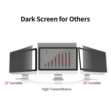 Widescreen Monitor Hanging Screen Filter Anti UV Film High-transmittance Eye Protection Film for 20-22'' Desktop Monitor