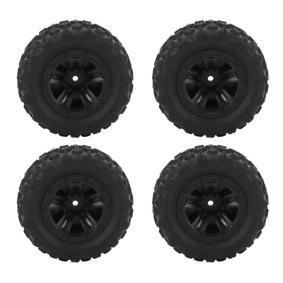 4 Pcs RC Wheel Tire Superior Handling Enhanced Control Abrasion Resistant Rubber Wheel Tyre for WLTOYS 144010