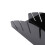 2 pezzi portacappelli in acrilico - Nero - 12,8 x 2,95 pollici 10