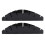 2 pezzi portacappelli in acrilico - Nero - 12,8 x 2,95 pollici 13