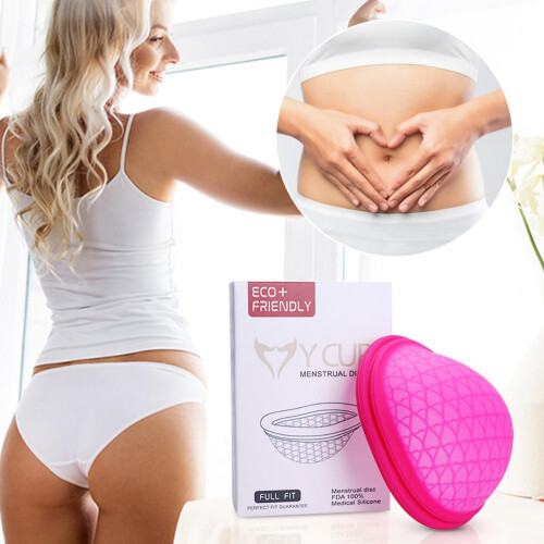 Menstrual Cup Soft Silicone Period Cups Leakproof Menstruation Alternative 2