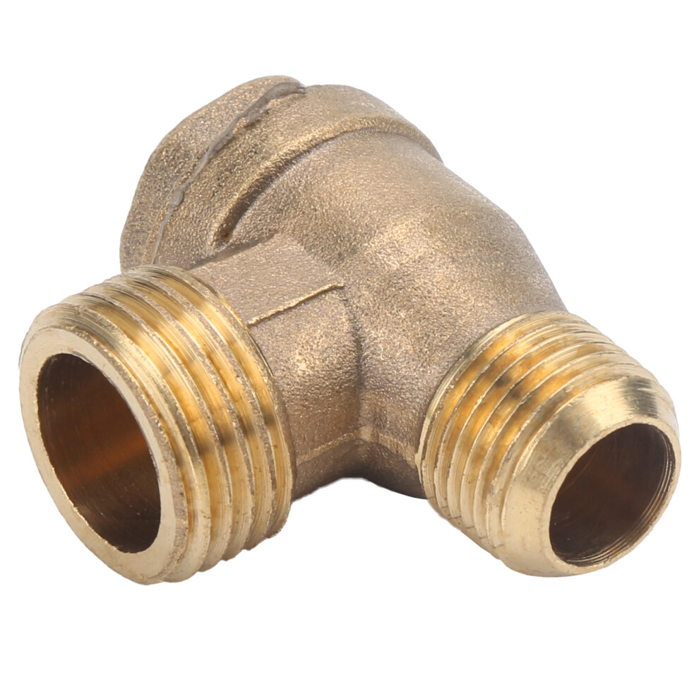 2Way Check Valve Brass Air Compressor Threaded Nonreturn Valve Fittings 1/2X3/8 7891322820727