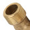 Ottone giunto a gomito per tubi a 90 3/8 x 3/8 G3/8 4