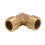 Ottone giunto a gomito per tubi a 90 3/8 x 3/8 G3/8 2