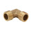 Ottone giunto a gomito per tubi a 90 3/8 x 3/8 G3/8 12