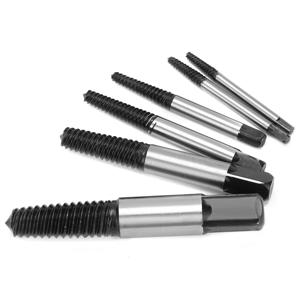 6Pcs Screw Remover High Speed Steel Coarse Thread Broken Damaged Nails Extractor Drill Bits 7681322821905