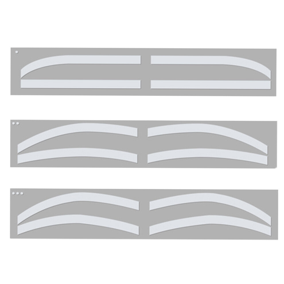 6 Pairs Eyebrow Tattoo Auxiliary Sticker Disposable Adhesive Eyebrow Template Sticker