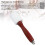 Leder-Schnitzhammer mit Gummikopf, Holzgriff, Handarbeit, ca. 26,7 cm 5