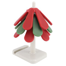 Silicone Trivet for Hot Dishes Xmas Decor Tree Shape Trivet Set Stackable Heat Resistant Non Slip Hot Pot Holder Pads