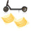 Autocollant de roue M365/Pro 14.5cm Jaune 2 pièces 13