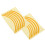 Autocollant de roue M365/Pro 14.5cm Jaune 2 pièces 14