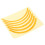 Autocollant de roue M365/Pro 14.5cm Jaune 2 pièces 6