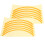 Autocollant de roue M365/Pro 14.5cm Jaune 2 pièces 15