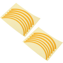2 pezzi Adesivo riflettente M365/Pro da 14,5 cm giallo