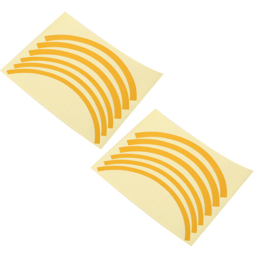 Autocollant de roue M365/Pro 14.5cm Jaune 2 pièces