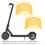 Autocollant de roue M365/Pro 14.5cm Jaune 2 pièces 8