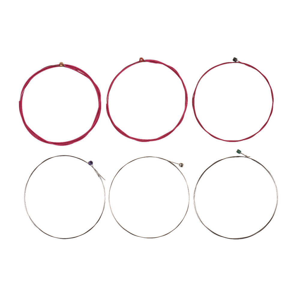 1 Set of 6 Guitar Strings Electric and Acoustic Guitar Strings Replacement Steel String Guitar Accessories Kit for Universal Electric and A