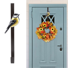 Crochet pour porte d'entrée - Forme d'oiseau en fer forgé
